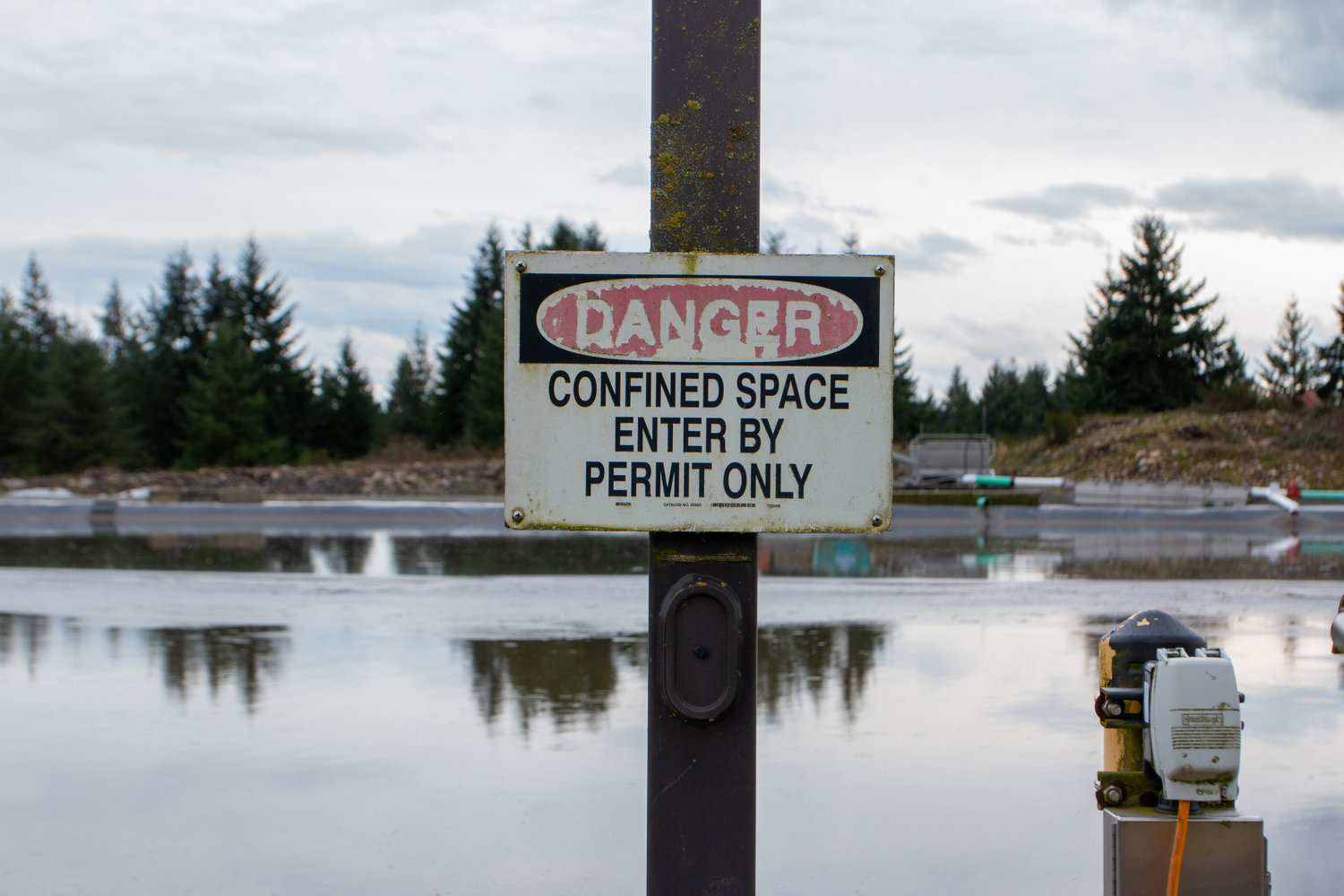 This lagoon belongs to the Tenino Wastewater Treatment Plant.